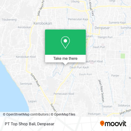 PT Top Shop Bali map