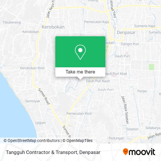 Tangguh Contractor & Transport map