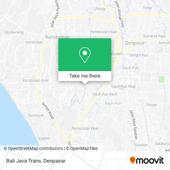 Bali Java Trans map