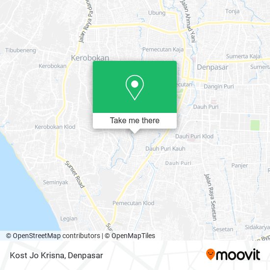 Kost Jo Krisna map