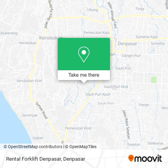 Rental Forklift Denpasar map