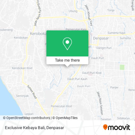 Exclusive Kebaya Bali map
