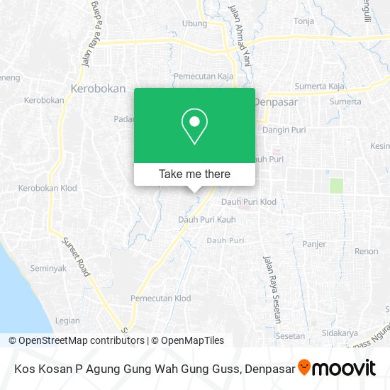 Kos Kosan P Agung Gung Wah Gung Guss map