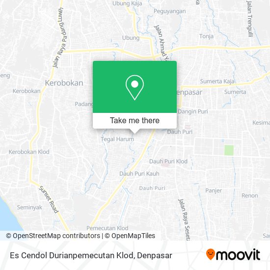 Es Cendol Durianpemecutan Klod map