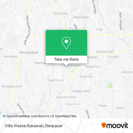 Villa Visesa Sukawati map