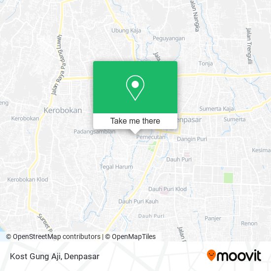 Kost Gung Aji map