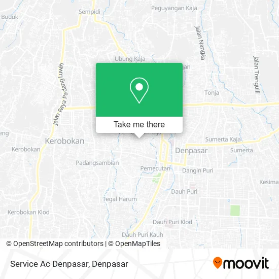 Service Ac Denpasar map