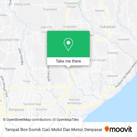 Tempat Bov Gomik Cuci Mobil Dan Motor map