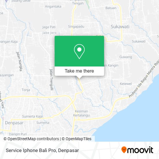 Service Iphone Bali Pro map