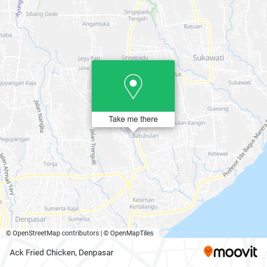 Ack Fried Chicken map