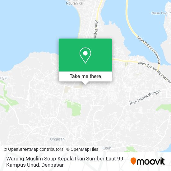 Warung Muslim Soup Kepala Ikan Sumber Laut 99 Kampus Unud map