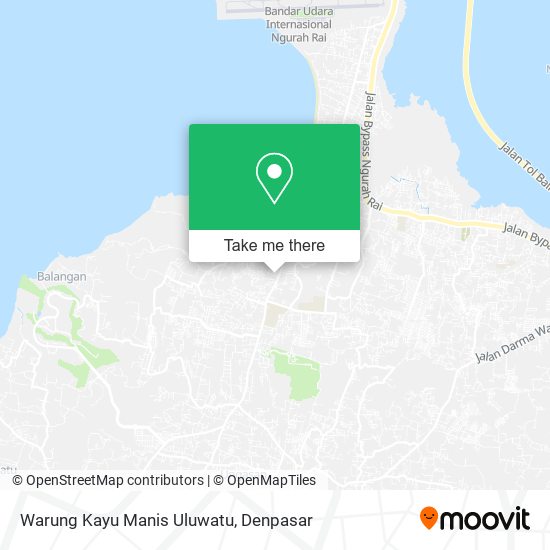 Warung Kayu Manis Uluwatu map