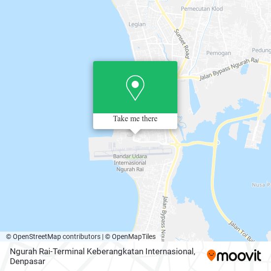 Ngurah Rai-Terminal Keberangkatan Internasional map