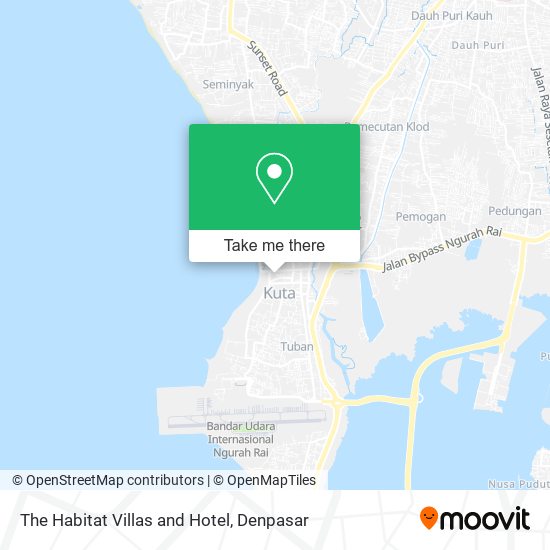 The Habitat Villas and Hotel map