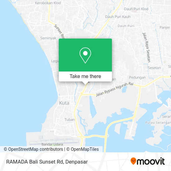 RAMADA Bali Sunset Rd map