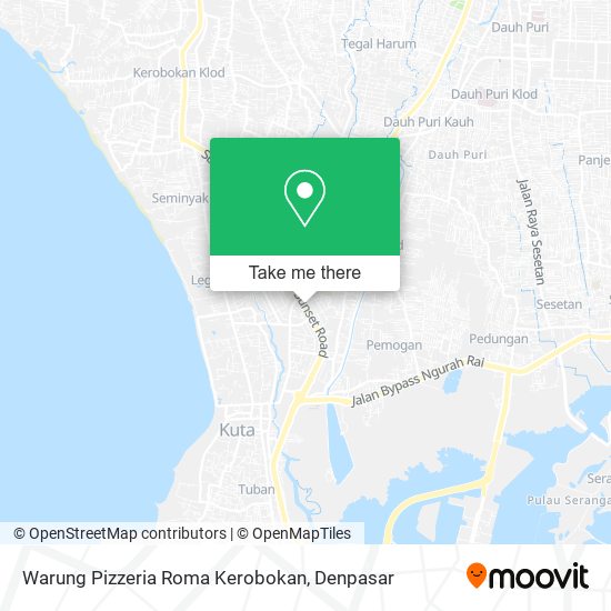 Warung Pizzeria Roma Kerobokan map