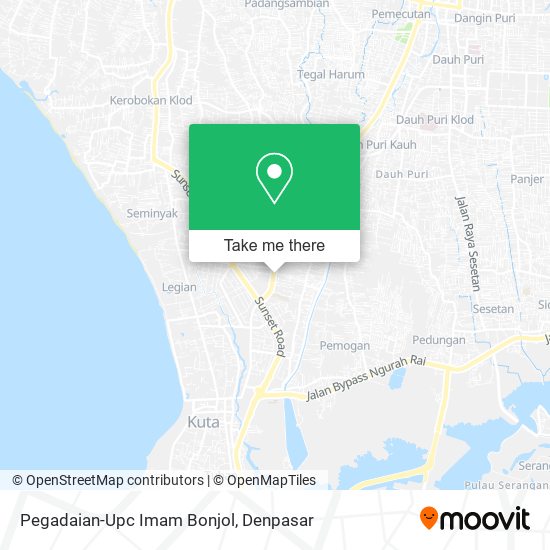 Pegadaian-Upc Imam Bonjol map