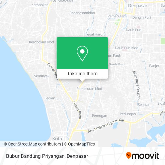 Bubur Bandung Priyangan map