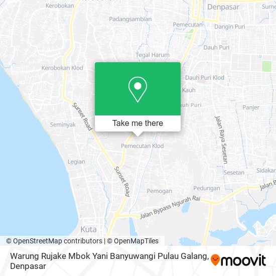 Warung Rujake Mbok Yani Banyuwangi Pulau Galang map
