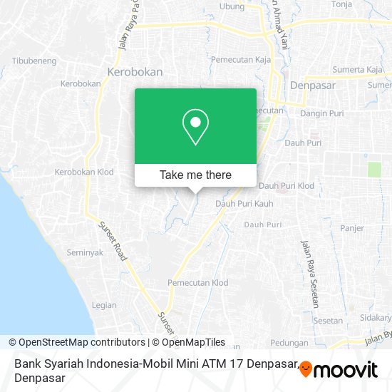 Bank Syariah Indonesia-Mobil Mini ATM 17 Denpasar map