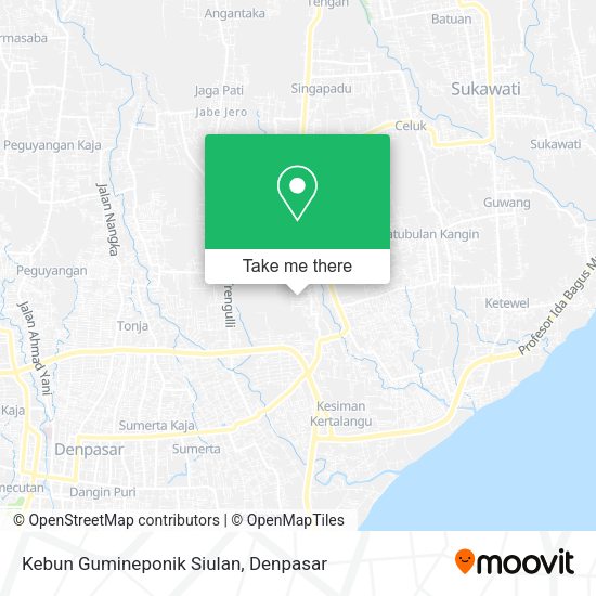 Kebun Gumineponik Siulan map