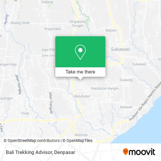 Bali Trekking Advisor map