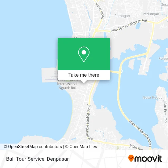 Bali Tour Service map