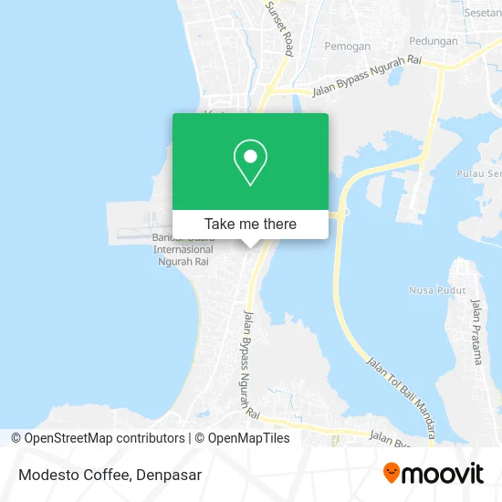 Modesto Coffee map