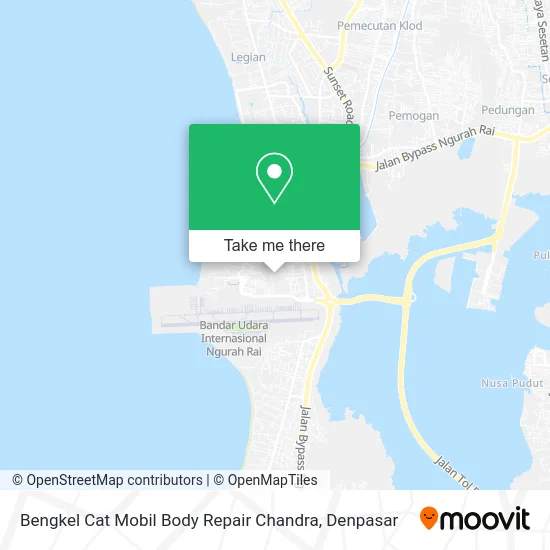Bengkel Cat Mobil Body Repair Chandra map