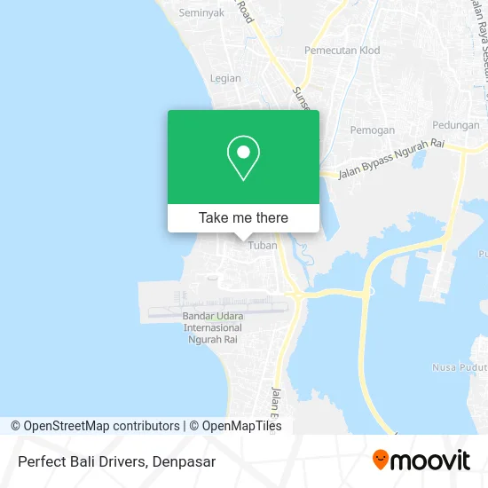 Perfect Bali Drivers map