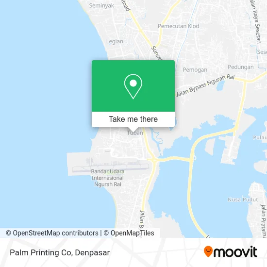Palm Printing Co map