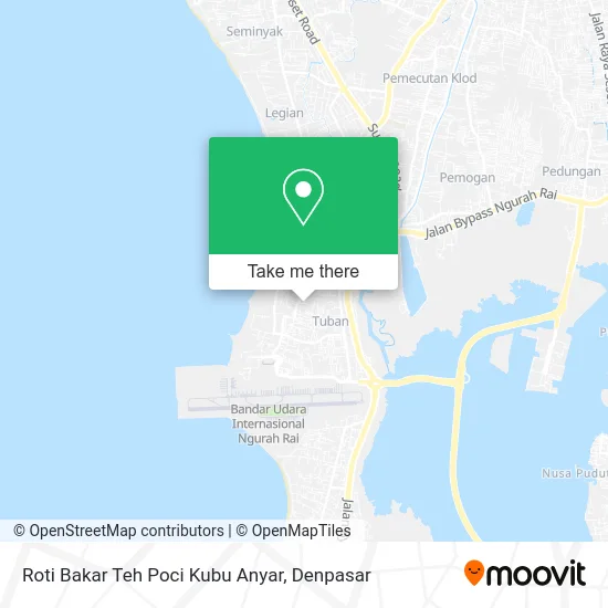 Roti Bakar Teh Poci Kubu Anyar map