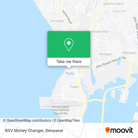 BSV Money Changer map