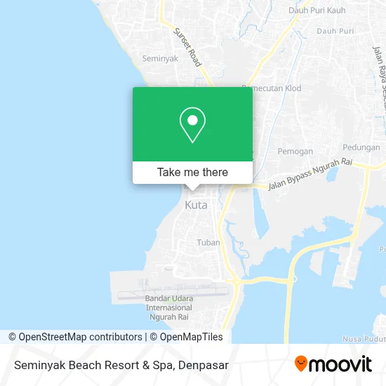 Seminyak Beach Resort & Spa map