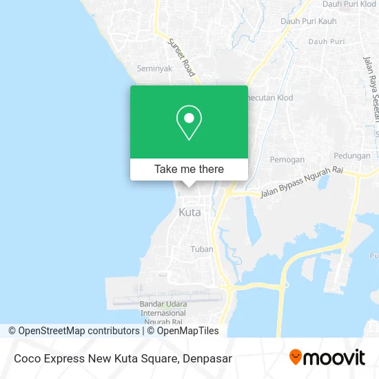 Coco Express New Kuta Square map