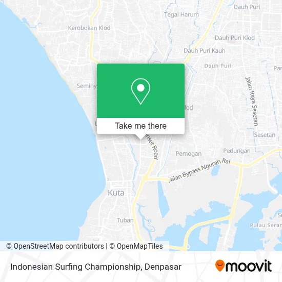 Indonesian Surfing Championship map