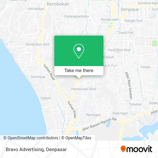 Bravo Advertising map