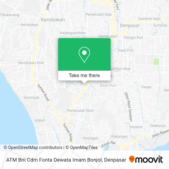 ATM Bni Cdm Fonta Dewata Imam Bonjol map