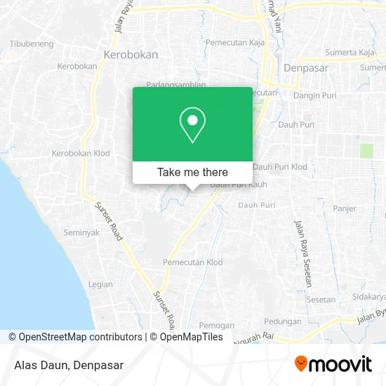 Alas Daun map