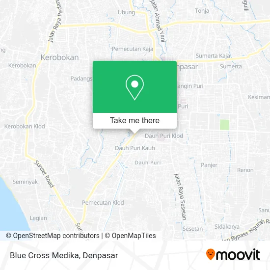 Blue Cross Medika map