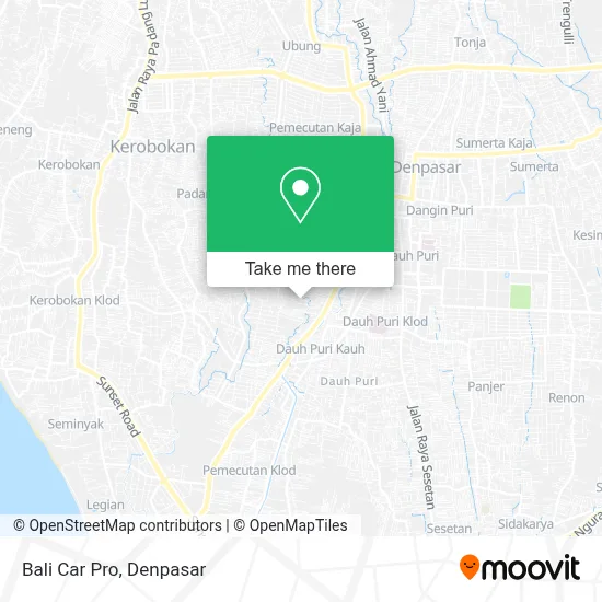 Bali Car Pro map
