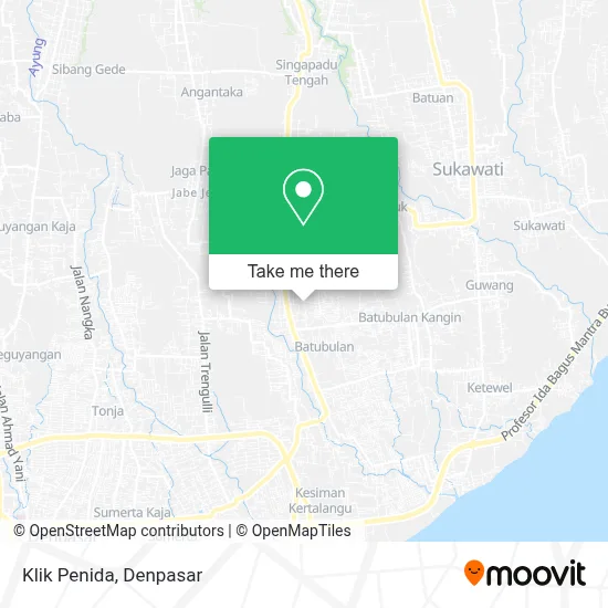 Klik Penida map