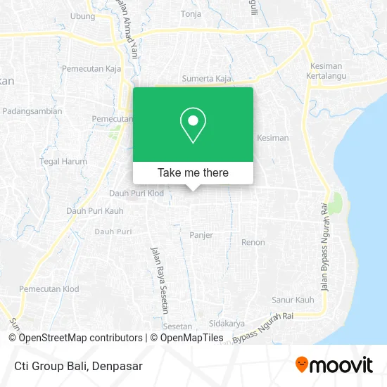 Cti Group Bali map