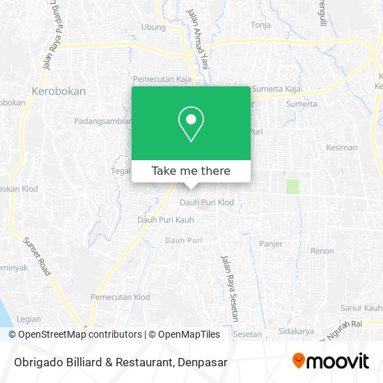 Obrigado Billiard & Restaurant map