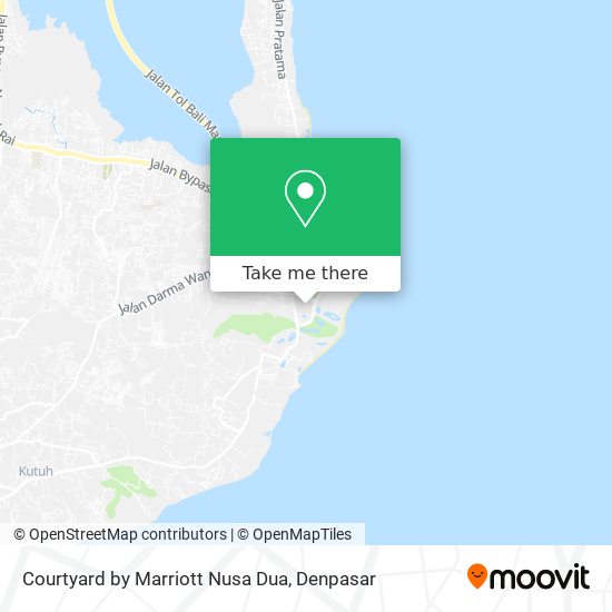 Courtyard by Marriott Nusa Dua map