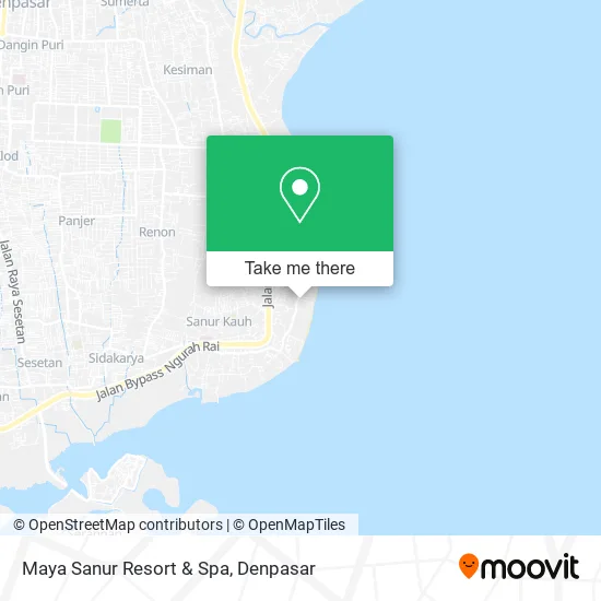 Maya Sanur Resort & Spa map