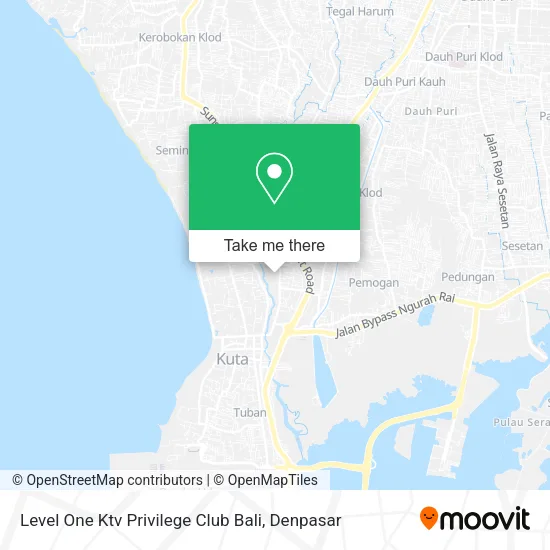 Level One Ktv Privilege Club Bali map