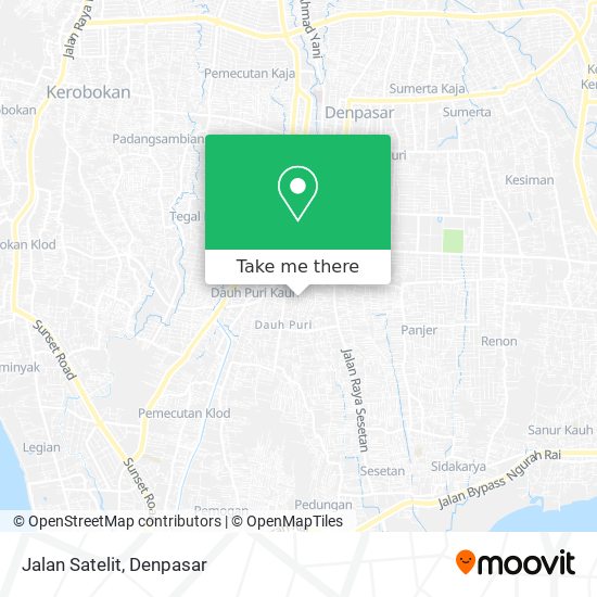 Jalan Satelit map