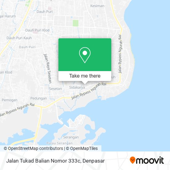 Jalan Tukad Balian Nomor 333c map