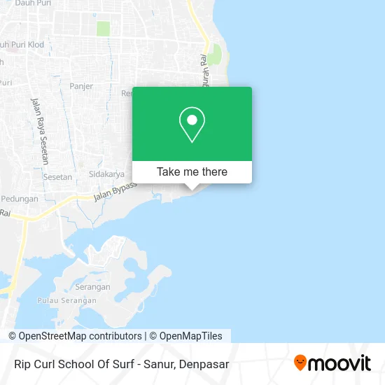 Rip Curl School Of Surf - Sanur map